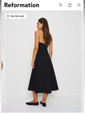 Reformation | Dresses | Reformation Gael Linen Dress Black | Poshmark